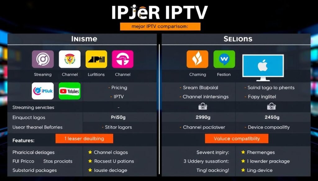 Comparación de proveedores IPTV