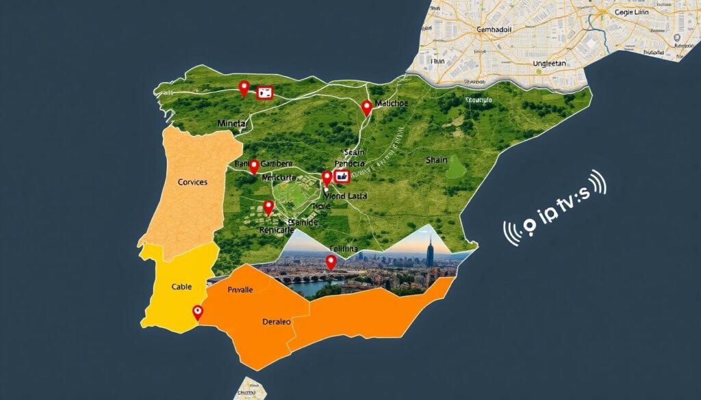 cobertura de proveedores de televisión en España